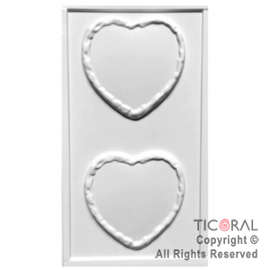 MOLDE C 1813 CORAZON CHOCOMENSAJES 115X100MM 70GR. APROX x 4